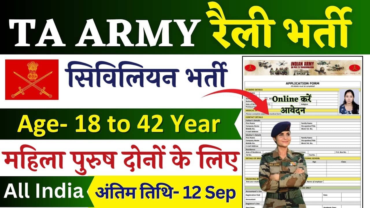 Indian Army Territorial Vacancy: टेरिटोरियल आर्मी सिविलियन भर्ती का नोटिफिकेशन जारी