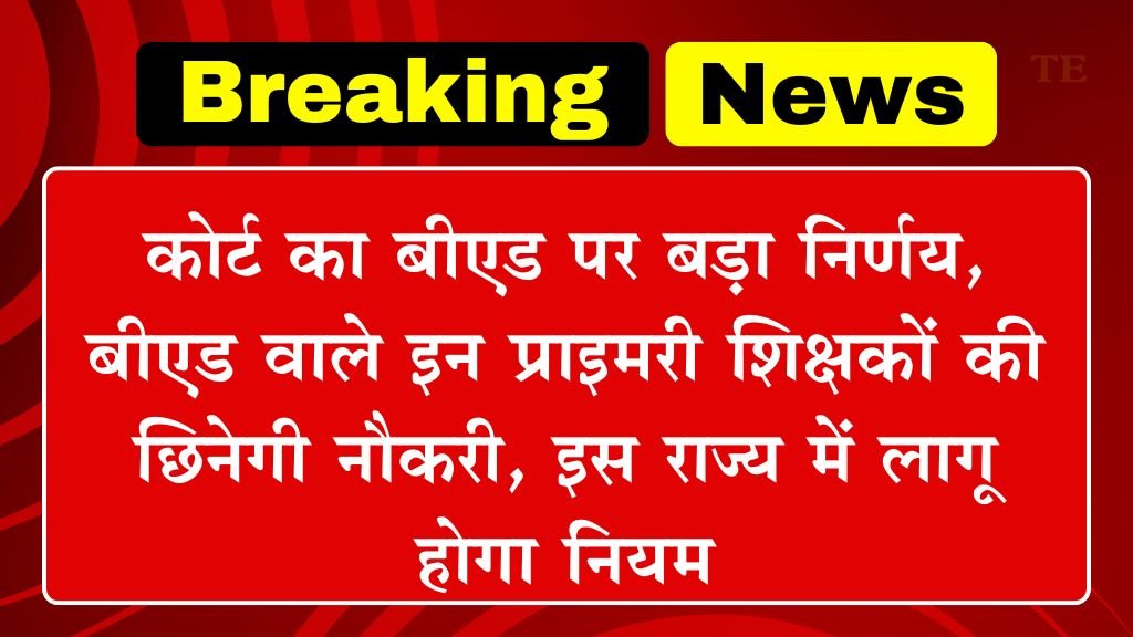 BEd Vs DELEd News: कोर्ट का बीएड पर बड़ा निर्णय, बीएड वाले इन प्राइमरी शिक्षकों की छिनेगी नौकरी, इस राज्य में लागू होगा नियम